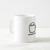 Mug Mode Introverti Activé - Personnage Mignon Fatigué (Devant gauche)