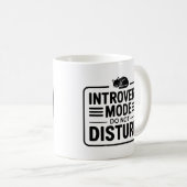 Mug Mode Introverti Ne Pas Déranger Typographie Minima (Devant droit)