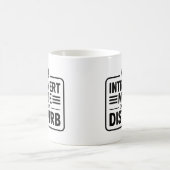 Mug Mode Introverti Ne Pas Déranger Typographie Minima (Centre)