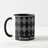 Mug Mode Jacquard noir/gris (Gauche)