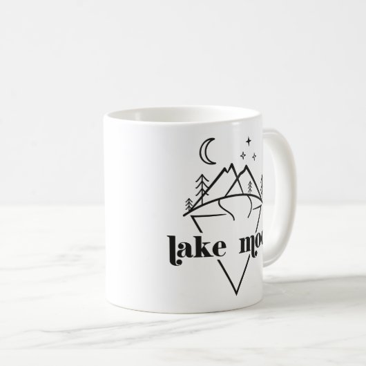 Mug Mode lac Boho moderne (Devant droit)