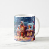 Mug Mode lunatique, Noël (Devant droit)