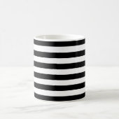 Mug Mode Luxe Lrayures noir et blanc tendance Cute (Centre)