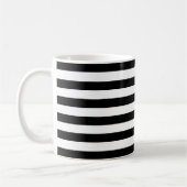 Mug Mode Luxe Lrayures noir et blanc tendance Cute (Gauche)