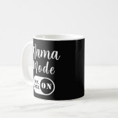 Mug Mode Maman activé, Année d\'établissement Coutume (Devant gauche)