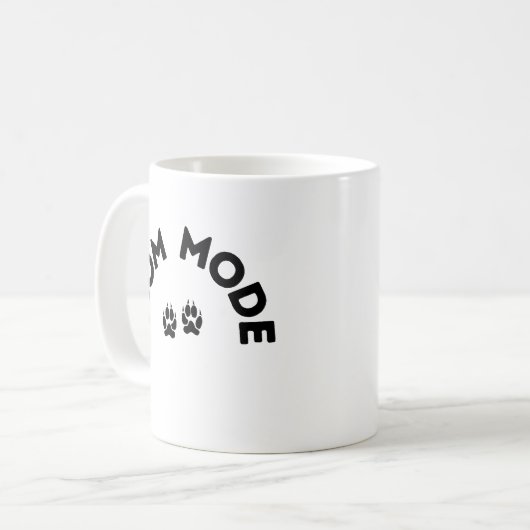 Mug Mode Maman - Édition Empreinte de patte (Devant gauche)