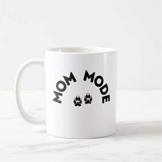 Mug Mode Maman - Édition Empreinte de patte (Gauche)