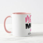Mug Mode maman moderne Café Coeur rose (Gauche)