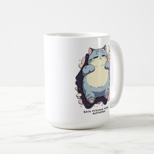 Mug Mode Minimum Activé – Humeur Relatable (Devant droit)