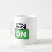 Mug Mode Office Sur Le Louveur De Café De Conception D (Devant gauche)