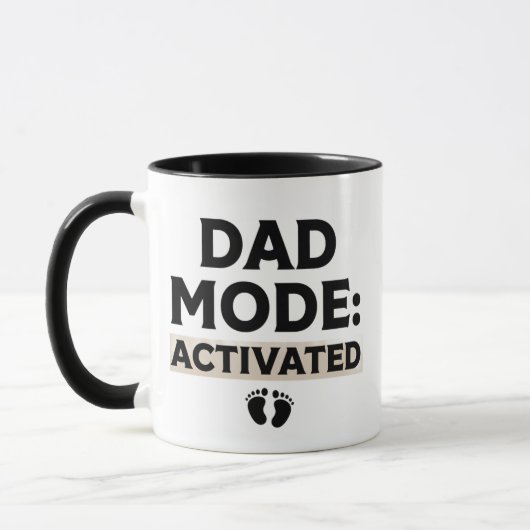Mug Mode Papa Activé Citation Drôle de Nouveau Père (Gauche)
