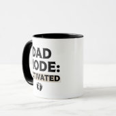 Mug Mode Papa Activé Citation Drôle de Nouveau Père (Devant gauche)