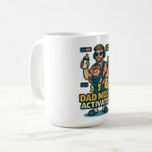 Mug Mode Papa Activé - Parenting Style Joueur (Devant gauche)