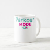 Mug Mode Parkour Féminin Activé Course Libre Drôle Par (Devant droit)