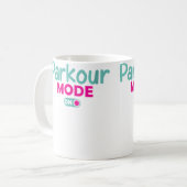 Mug Mode Parkour Féminin Activé Course Libre Drôle Par (Devant gauche)