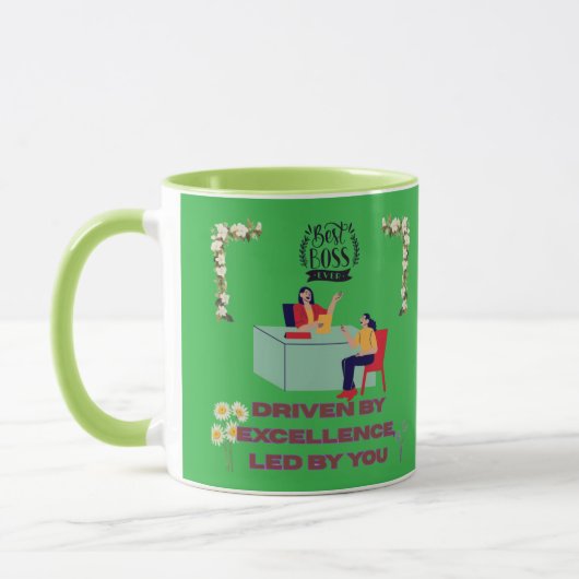 Mug Mode Patron Activé vert kelly (Gauche)