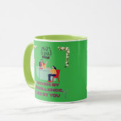Mug Mode Patron Activé vert kelly (Devant gauche)