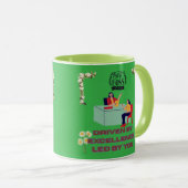 Mug Mode Patron Activé vert kelly (Devant droit)