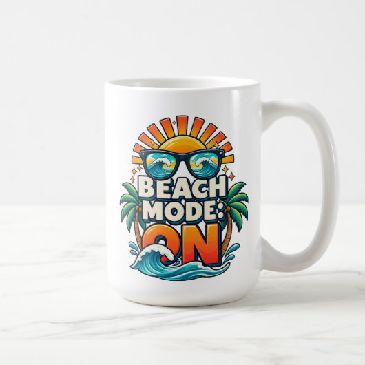 Mug Mode Plage : Prêt (Droite)
