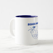 Mug Mode Plage – Tasse à café d'été (Devant gauche)