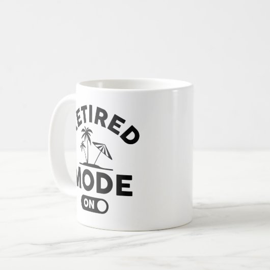 Mug Mode Retraité activé (Devant gauche)