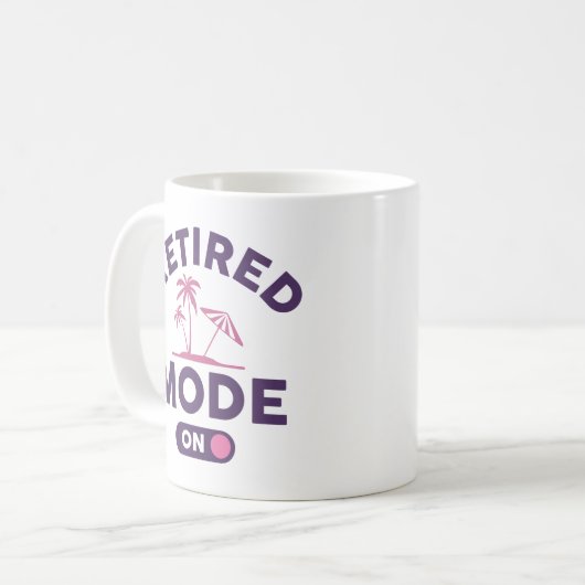 Mug Mode Retraité activé (Devant gauche)