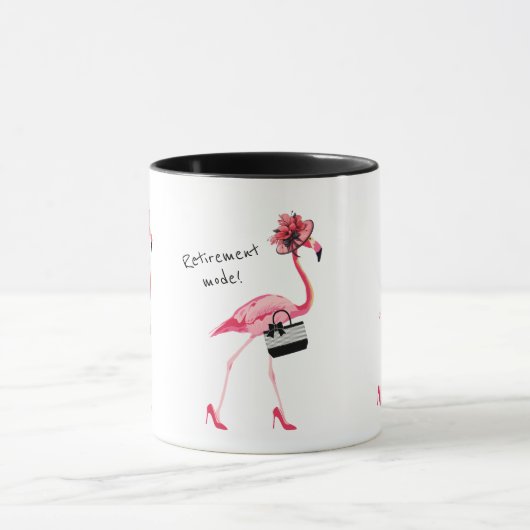 Mug Mode retraite ! Flamant rose rose chic (Centre)