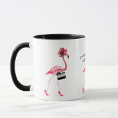 Mug Mode retraite ! Flamant rose rose chic (Gauche)