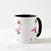 Mug Mode retraite ! Flamant rose rose chic (Devant droit)