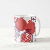 Mug Mode sans couture motif de grenade, hal (Devant droit)