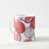 Mug Mode sans couture motif de grenade, hal (Devant gauche)