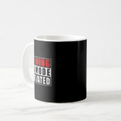 Mug Mode Ski Avertissement Activé 1 (Devant gauche)