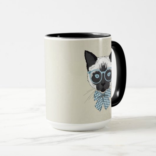 Mug Mode Smart de chat siamois (Devant droit)