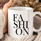 Mug MODE - Typographie Fashionista Trend Cote