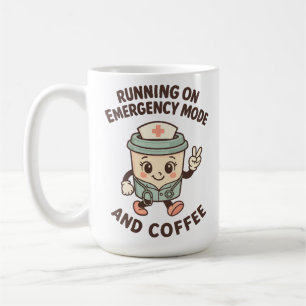 Mug Mode Urgence Actif – Alimenté par le Café