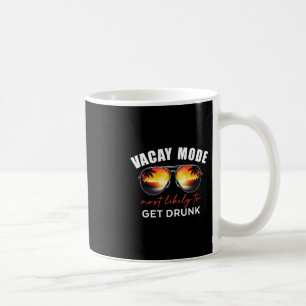 Mug Mode Vacances Rétro Le Plus Susceptible De Se Soûl