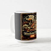 Mug Mode week-end activé – Relaxation humour de style (Devant gauche)