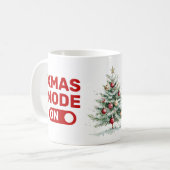 Mug Mode XMAS Sur Typographie Rouge (Devant gauche)