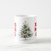 Mug Mode XMAS Sur Typographie Rouge (Centre)