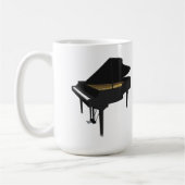 Mug modèle 3D : Piano à queue noir : (Gauche)