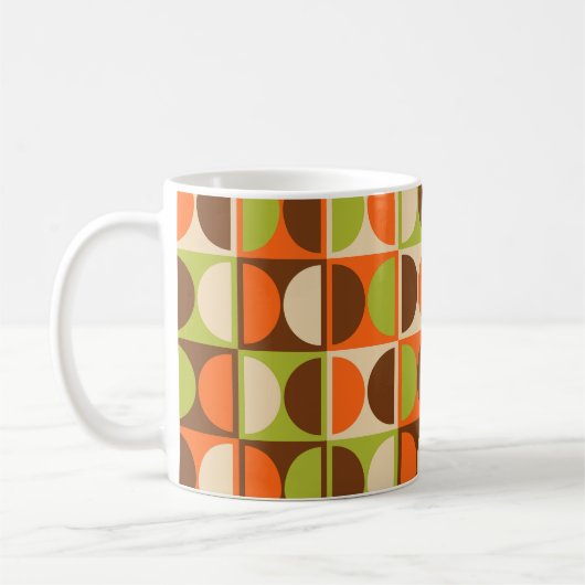 Mug Modèle abstrait géométrique moderne du milieu du s (Gauche)