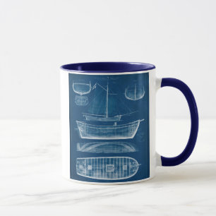 Mug Modèle antique II de bateau