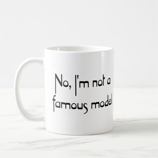 Mug modèle célèbre (Gauche)