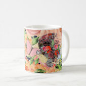Mug Modèle crâne floral (Devant droit)