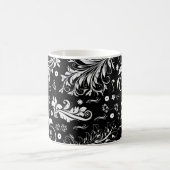 Mug Modèle Damask, Damask français, noir et blanc (Centre)
