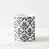 Mug Modèle Damask, Damask français, noir et blanc (Centre)