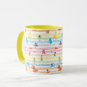 Mug Modèle d'amis de sésame de couleur arc-en-ciel (Devant gauche)