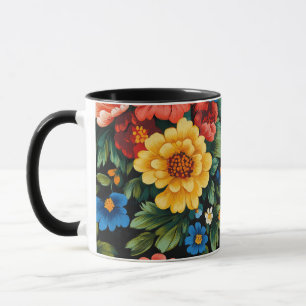 Mug modèle d'art populaire ukrainien