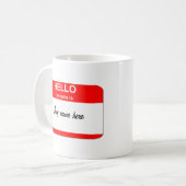 Mug Modèle de balise de nom vide (Devant gauche)