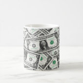 Mug Modèle de billet d'un dollar (Centre)